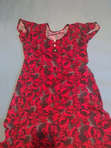 Vestido estampado vermelho G