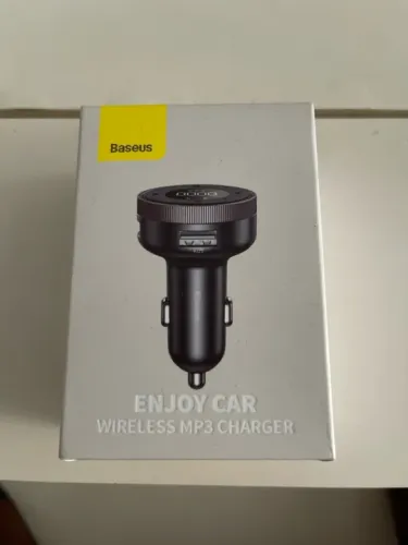  Transmissor FM - Baseus Enjoy Car Wireless MP3 Charger - Carregador e Receptor Bluetooth