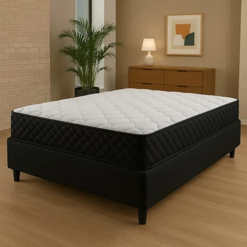 Cama Box Casal com Colchão Espuma D33 - imperdível 