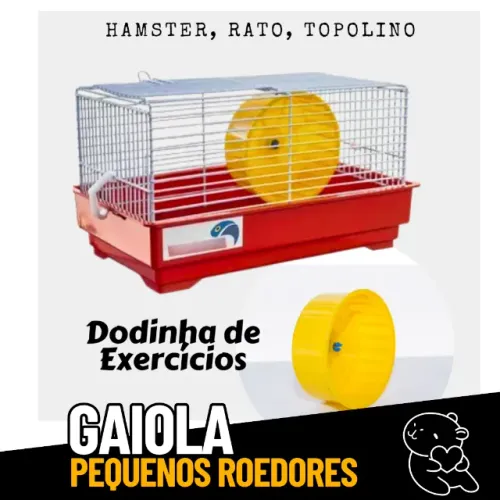Gaiola Compacta para Hamsters Pequenos - Roborovski, Chinês e Topolino _ PT04