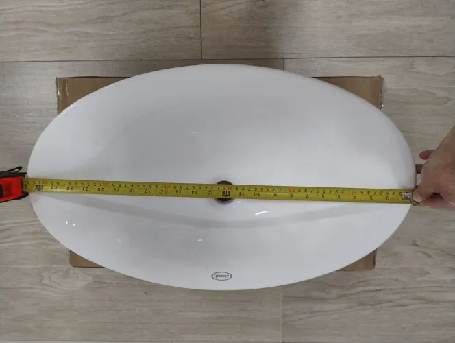 Cuba de apoio oval branca 63x38cm da marca Jacuzzi