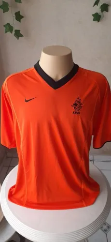 Camisa De Futebol Nike Seleção da Holanda 2000/2001 Home