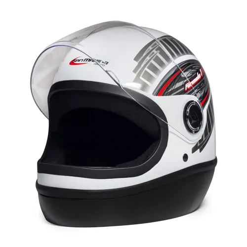 Capacete Tauros Fórmula 1 Esportivo - Viseira Cristal 