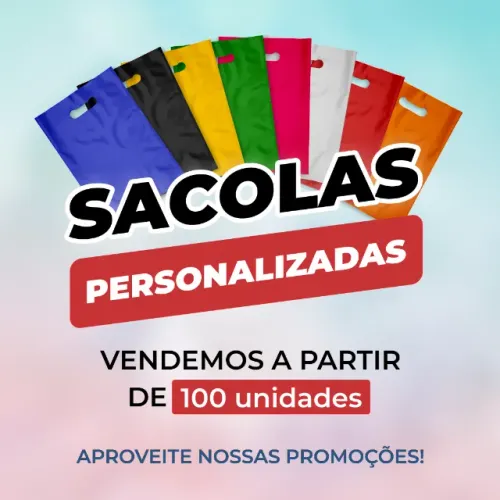 sacola de plástico personalizada