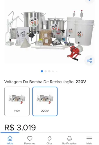 Kit para fabricar cerveja