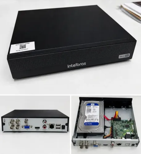 Dvr intelbras 4 canais seminovo 
