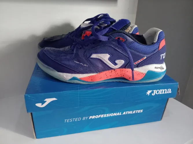 chuteira futsal joma top flex plus