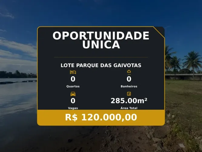Parque das Gaivotas: Lote ideal para quem busca qualidade de vida!