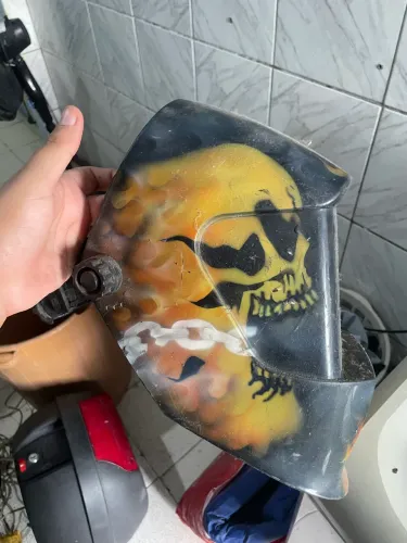 Capacete de solda