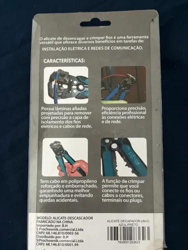 Alicate Eletricista 4 em 1 da marca NYBC.