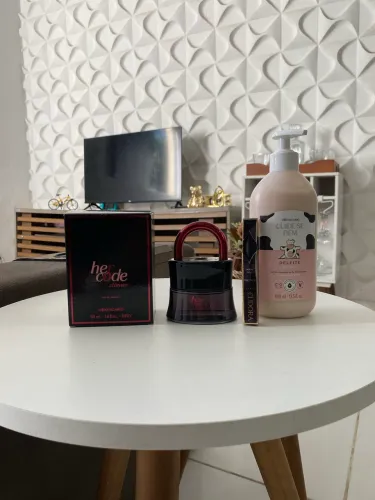 Hidratante e perfume