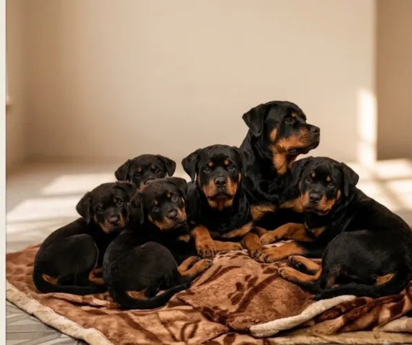 Rottweiler - 4 Meses - Vacinados e Super Saudáveis!