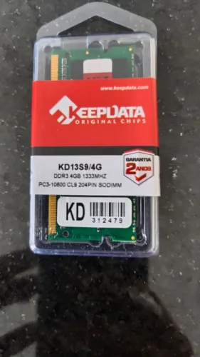 Kit Com 58 Und Memória Ram Ddr3 4gb Keepdata Kd13s9/4g Notebook