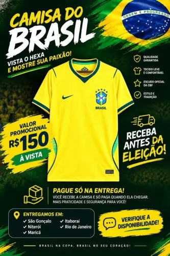 Camisa do Brasil PRONTA ENTREGA