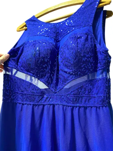 Vestido de Festa Azul Royal