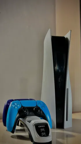 Ps5 2 Controles + Base de Carregamento