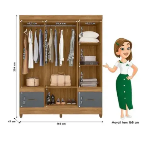Guarda roupa de casal - entregamos hoje