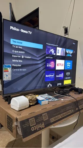 Tb 43 smart nova nunca usada com menos de 2 meses de comprada