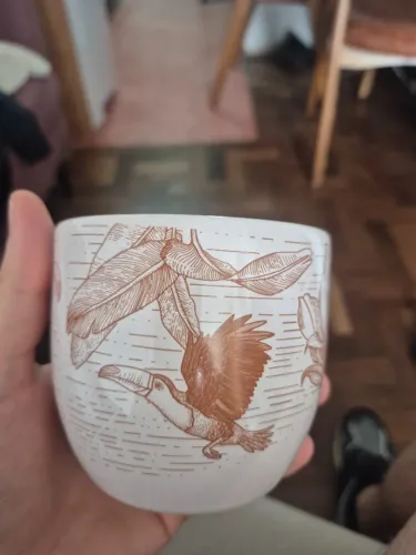 Cachepô Estampado Tucano e Arara