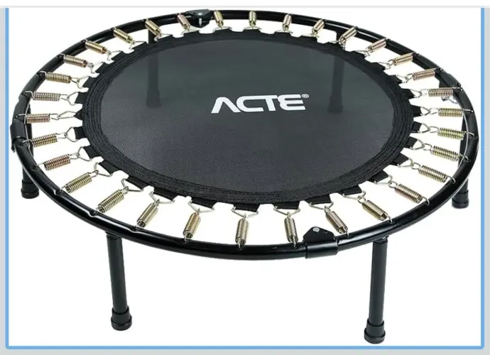 Acte, Jump Dobrável com 32 Molas E39- Preto e Bronze