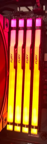 Memória RAM Kingston Fury Beast RGB, 32GB, 5200MHz, DDR5, CL40, para Intel XMP, Preto