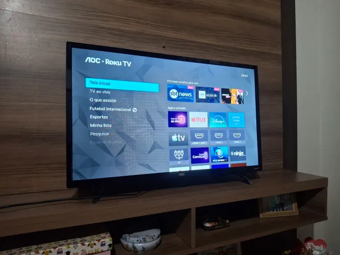Smart tv AOC ROKU 32 polegadas impecável
