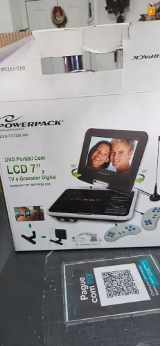 DVD portátil LCD 7" com jogos incluídos