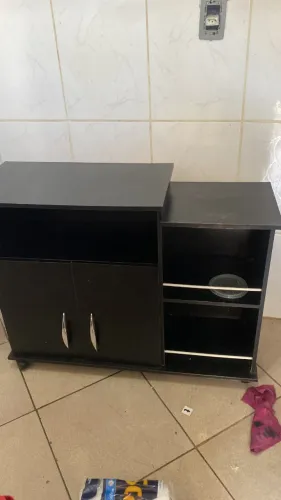 Armário de cozinha com rodinhas mdf