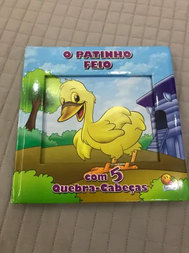 Livro Ninar com 500 páginas e livro patinho frio com história e quebra cabeça puro luxo