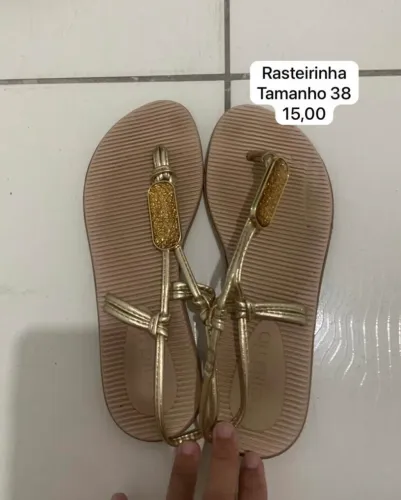 Rasteirinha tamanho 38