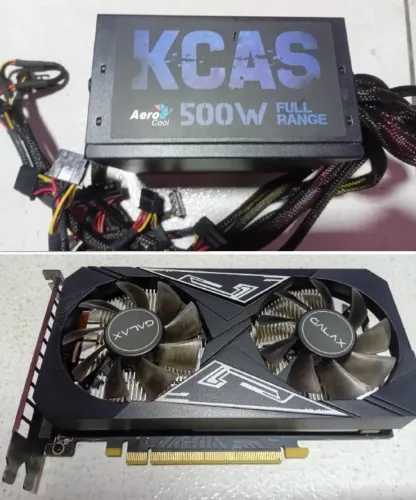 Fonte 500W Real + Pl de Video GTX 1650