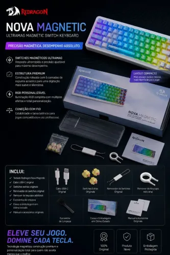 Redragon nova magnetic k709-PLB