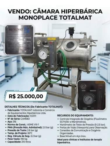 Câmara Hiperbárica Monoplace