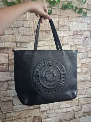Bolsa Jackie Smith Flora Leather Tote Bag em Couro Legítimo