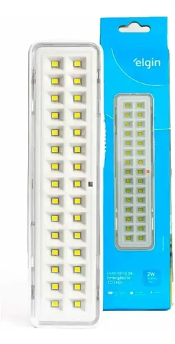 Luminária de Emergência Elgin 30 LED 48LEM30L0000 Cor Branco