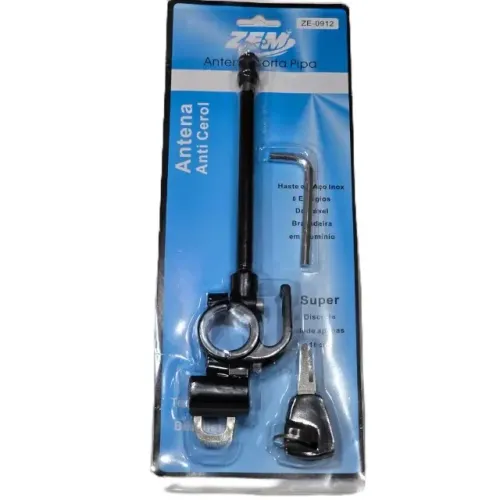 Kit Moto: Antena Anti Cerol + Trava Capacete | Achadinho Shopee