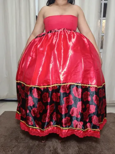 Saia de Pombagira vermelha