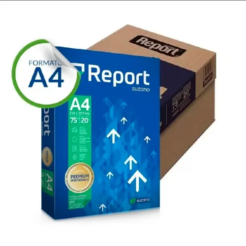 Caixa com 10 resmas A4 de 500fls
