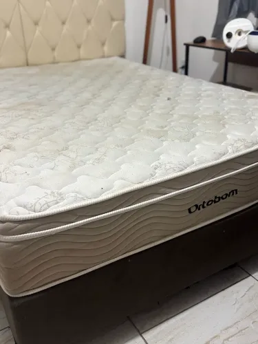 Cama box + colchão ortobom