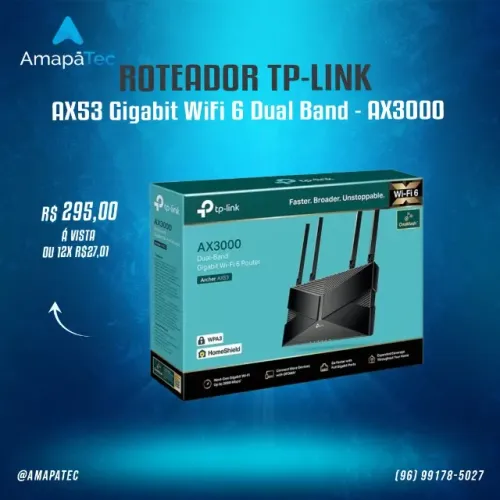 Roteador Tp-link  Ax53 Ax3000 Dual Band