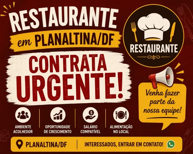Vaga Emprego URGENTE