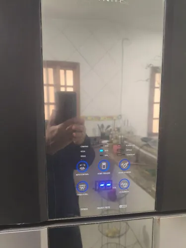 painel de controle da geladeira Electrolux Frost Free , modelo DF80X
