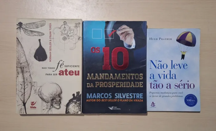 Lote 3 Livros Desenvolvimento Pessoal, Finanças e Reflexões