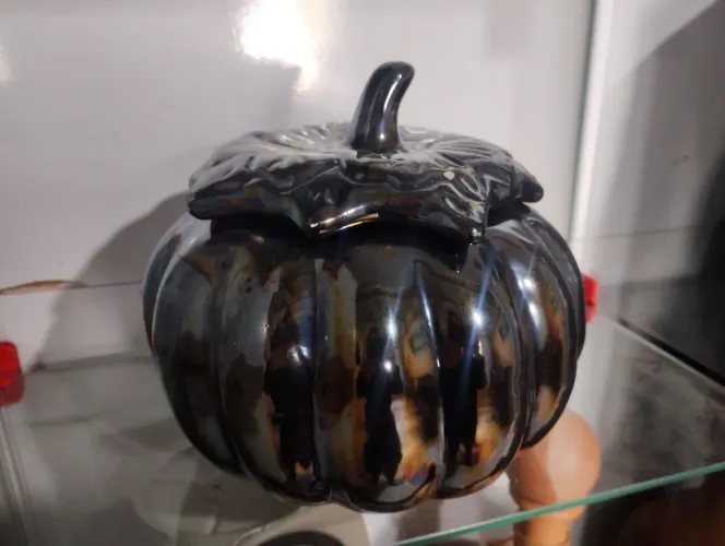 Pote Decorativo Abóbora em Cerâmica