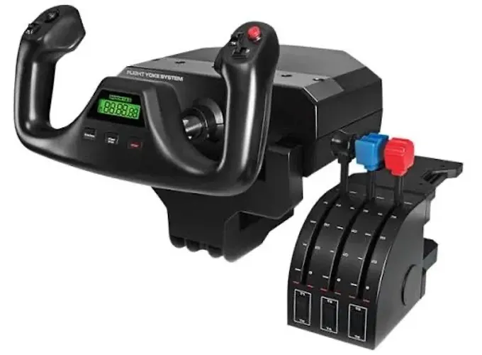 Vendo: Conjunto manche simulação de voo - Cesna logitech -  Acompanha manete de potência.