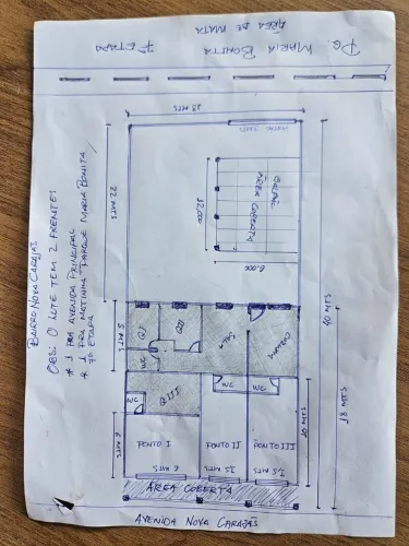 Ágil de lote com casa e pontos comerciais