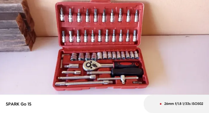 Kit soquetes catraca com maleta