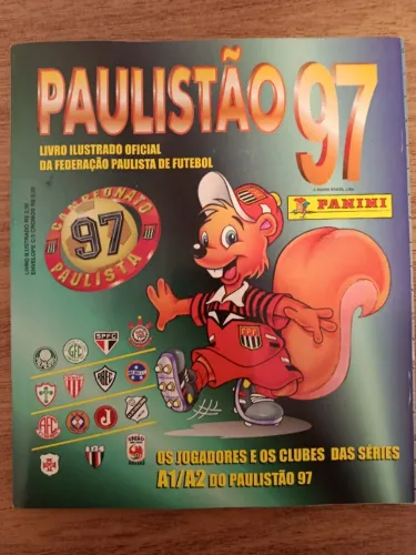 Álbum Campeonato Paulista 1997 Completo Colado Original Excelente Estado