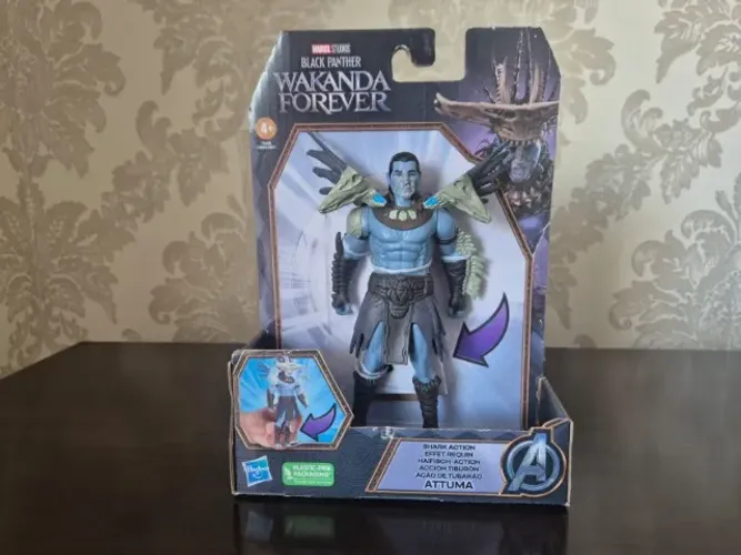 Figura Pantera Negra Wakanda Forever. Attuma Ação De Tubarão