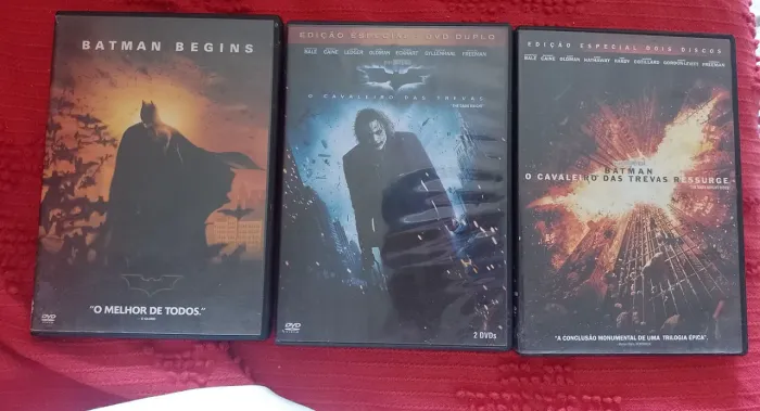Trilogia Batman dvd 5 discos christopher nolan